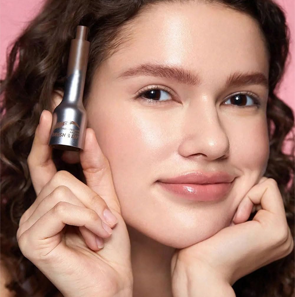 Instant Brow Brush, Brow-Fection, Brow Fection 4D Eyebrow Pen, PageVine Brush & Dip, Liquid Eyebrow Brush, Lasting Liquid Brow Cream (AUBURN)