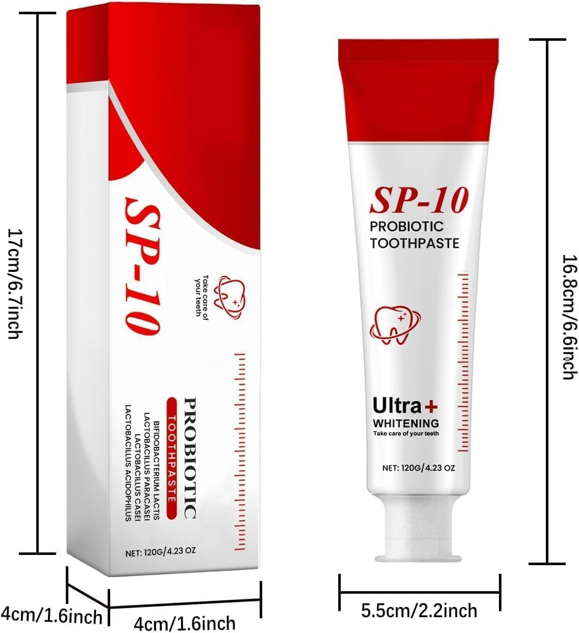 sp-8 Toothpaste, SP-8/SP-10 Probiotic Toothpaste Oral Health Management, Fresh Breath, Deep Cleaning Care, Fluoride-Free