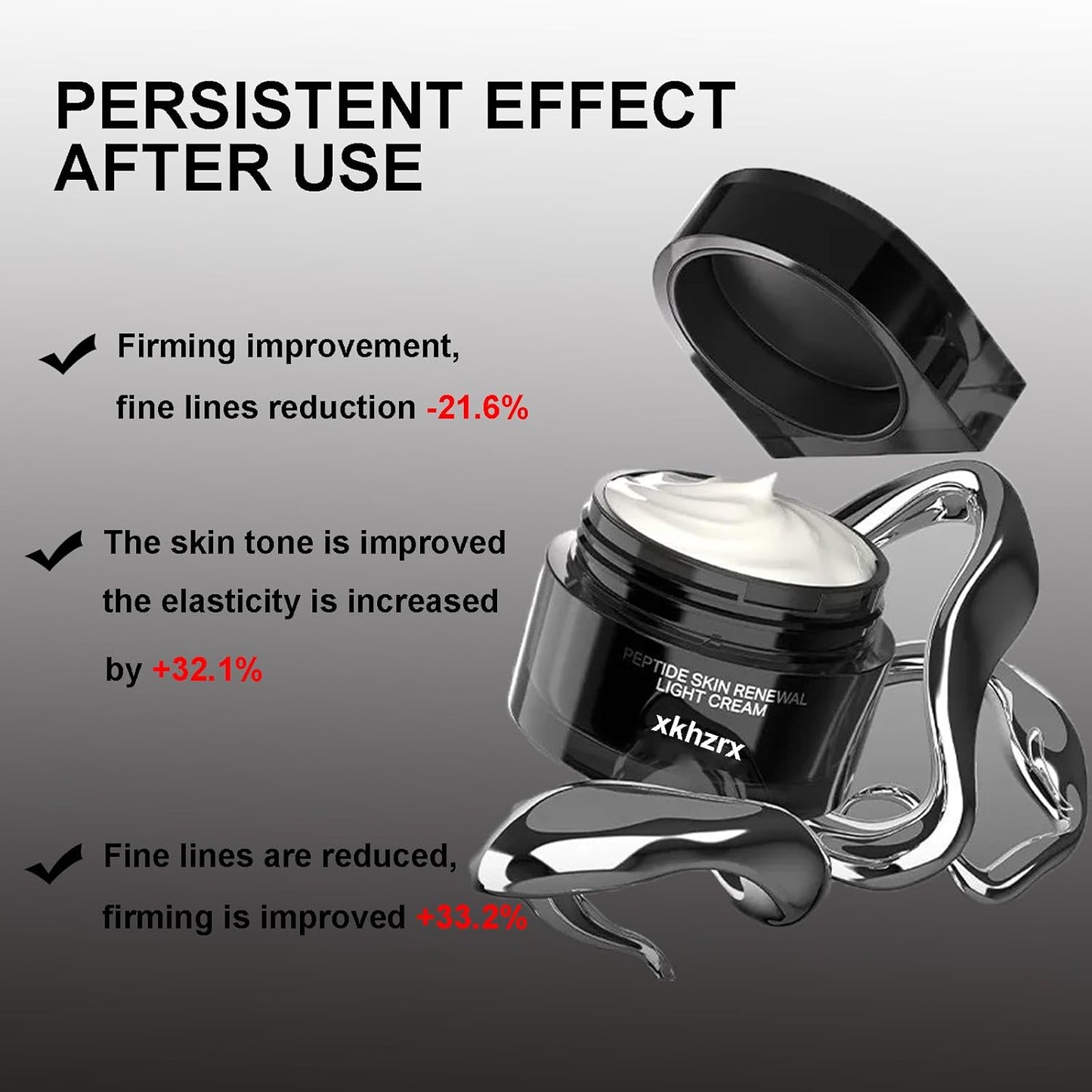 xkhzrx Peptide Face Cream, Lighten Fine Lines, Moisturize, 1.76oz