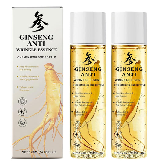 Ginseng Essence Anti-Wrinkle Essence - Rejuvenating Facial Serum for Youthful Skin, Reduces Fine Lines & Wrinkles, Hydrates & Firms Skin, with Natural Ginseng Extract, 4.05 fl oz